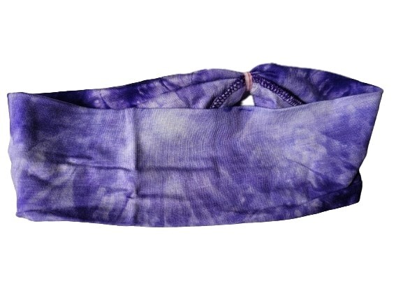 NEW Purple Tie Dye Polyester Fabric Headband Bandeaux 22x7cm Fashion Hair