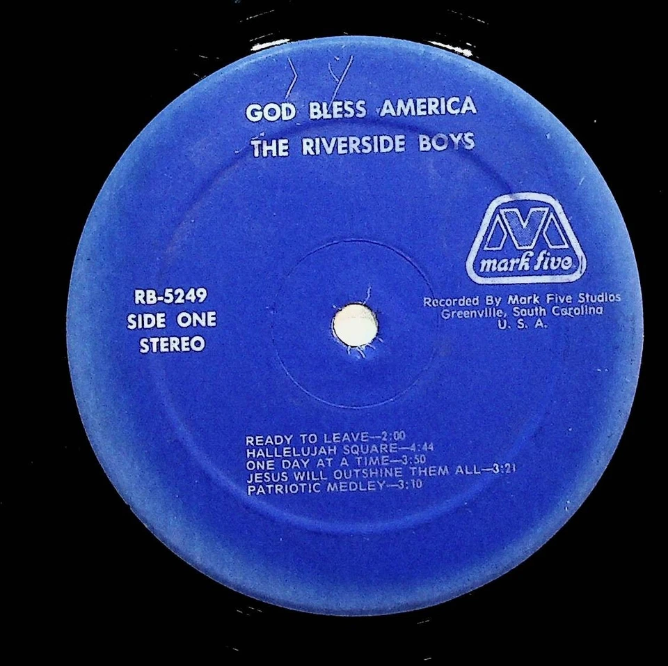 Lockhart SC Riverside Boys God Bless America Gospel Christian Vinyl LP Record - Image 3 of 4