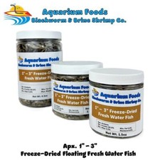 1"- 3" Fresh Water Fish - Freeze-Dried for Large Fish, Turtles  more. JAR