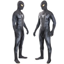 Black Amazing Spiderman Jumpsuit Spider-man Cosplay Costume Suit Halloween Adult