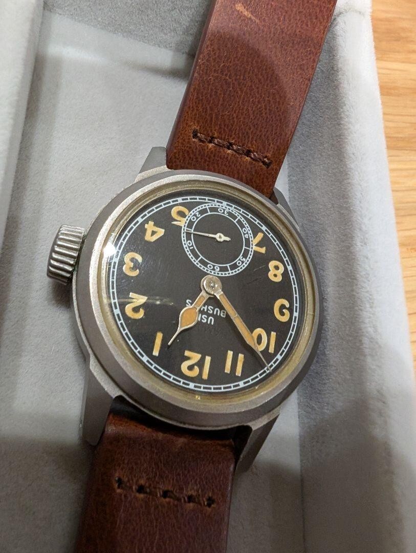 Hamilton BUSHIPS Black Dial Military Watch