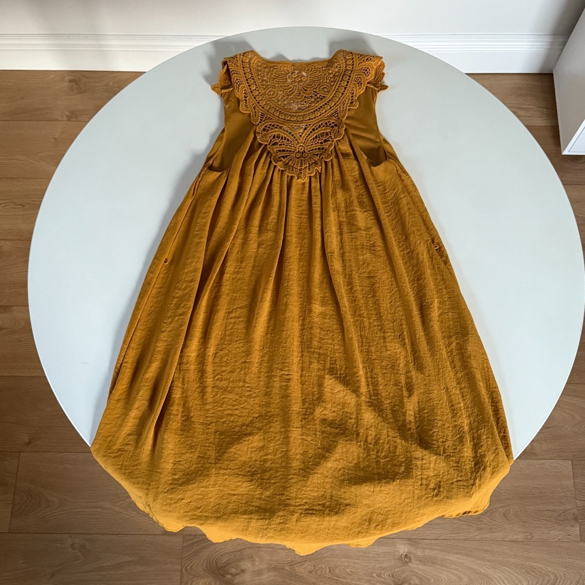 H&M Conscious Mustard Yellow Sleeveless A-Line Dress Size 6 (EUR 32) Brand New | eBay UK H&M Conscious Mustard Yellow Sleeveless A-Line Dress Size 6 (EUR 32) Brand New | eBay UK