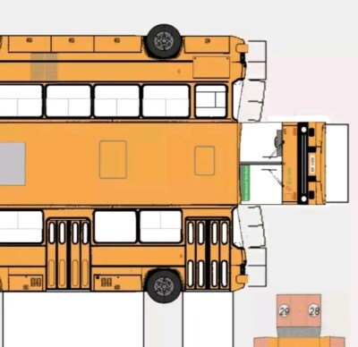 Bastelbögen OBUS Eberswalde Ikarus 280T Papiermodell Oberleitungsbus