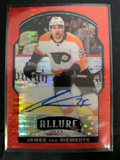 2020-21 Upper Deck Allure Red Rainbow James van Riemsdyk #17 Auto