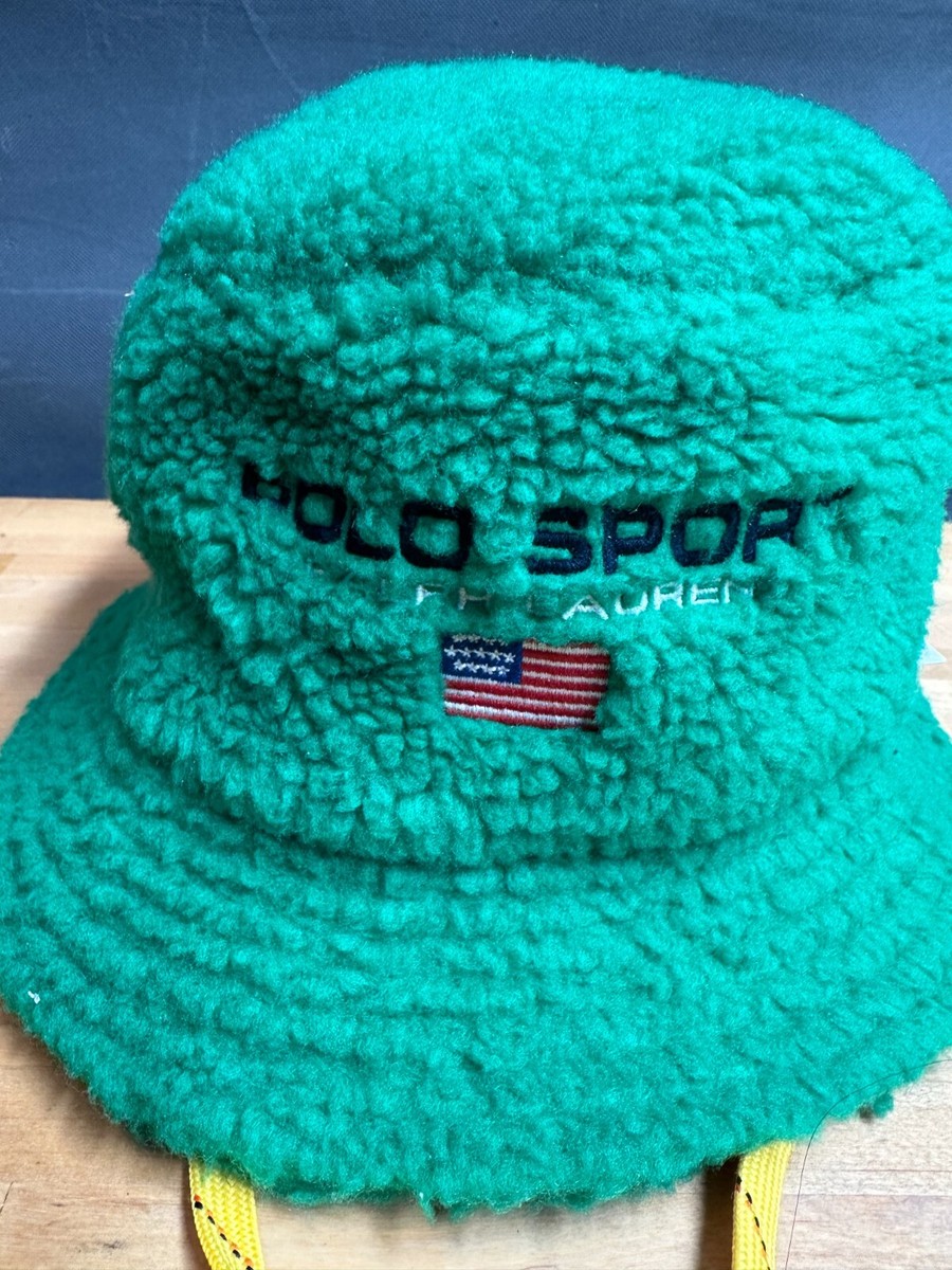 Polo Jeans Co. Ralph Lauren Green Fleece Bucket Hat collector lo head Polo Ralph Lauren Men main image 4