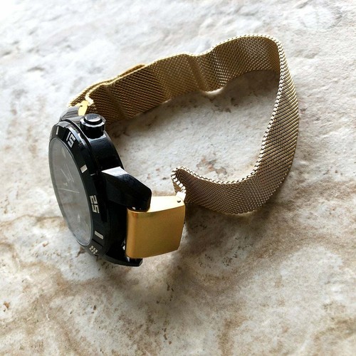 Gold Color Milanese Quick Fit Band for Garmin D2 and Approach S60 S62 -A22B20 - Picture 7 of 8