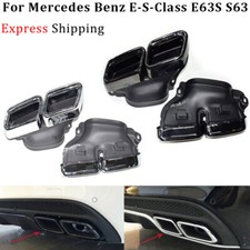 For Mercedes Benz Amg E S Class E63 S63 W212 W222 Exhaust Tail Pipe Muffler Tip