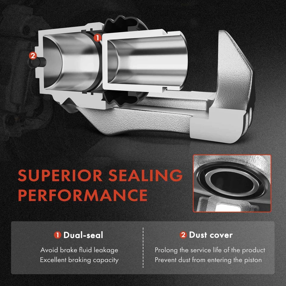 Par de pinzas de freno delanteras para Ford Explorer Ranger Aerostar Mazda B2300 B3000 Foto 3 de 4