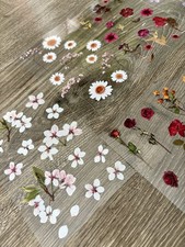 10 Sheet Botanical Flower Sticker Journaling Scrapbooking Stickers