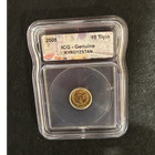 2008 Kyrgyzstan 10 Tiyin Coin ICG Certified Genuine Custom Stamp Label Slab — photo 1