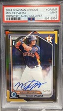 2024 Bowman Chrome CPA-MP Miguel Palma 1st Auto Gold Refractor SP /50