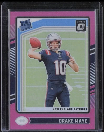 2024 Panini Donruss Optic - Rated Rookie Drake Maye #229 Pink Prizm (RC)