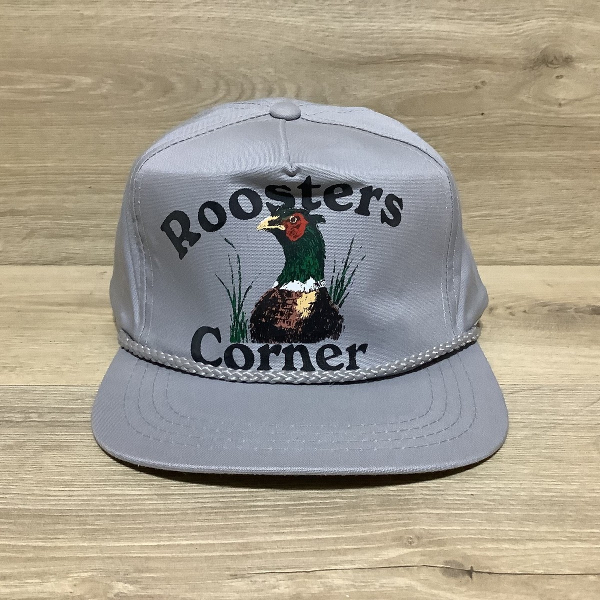 Vintage Roosters Corner Snapback Trucker hat w/ Rope