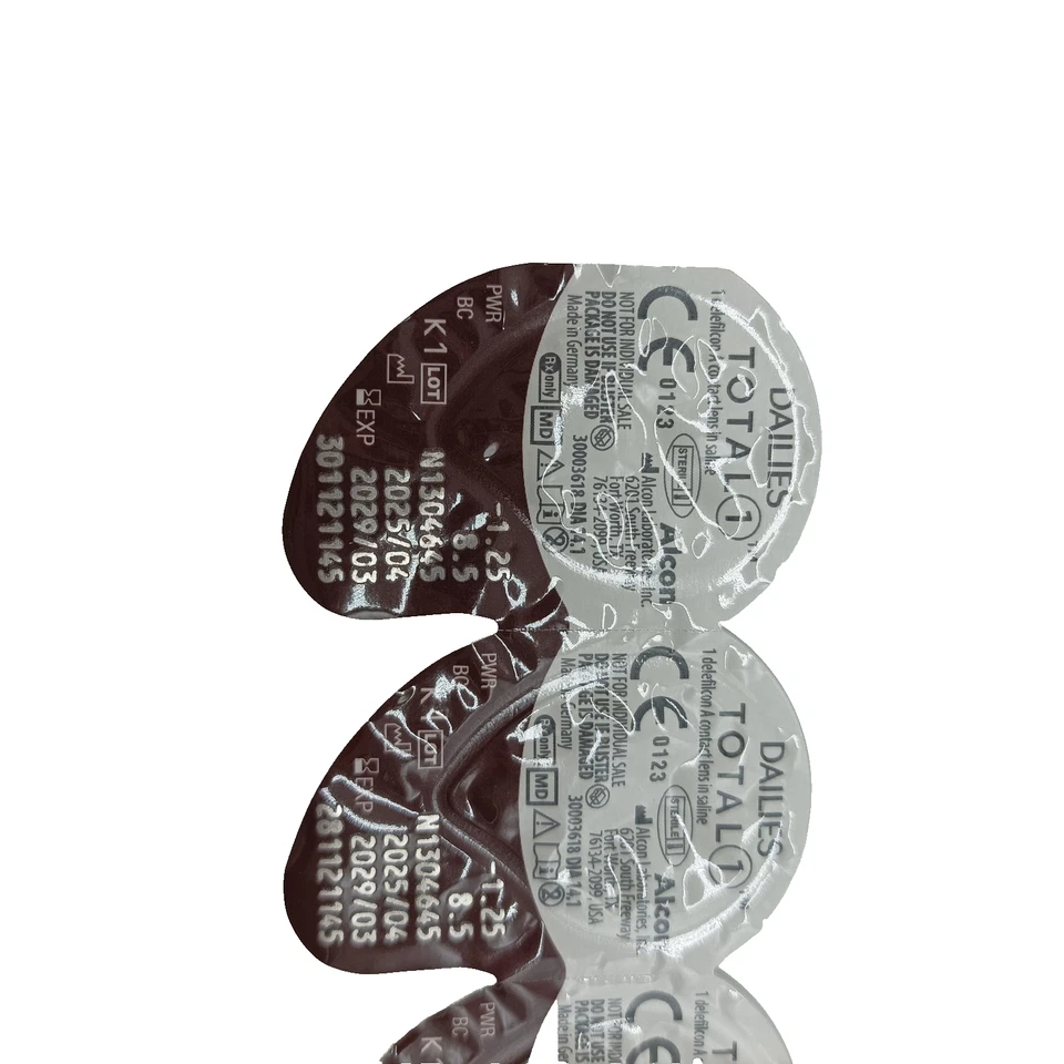 Dailies Total 1 Tageslinsen 30 Stück weich -1.75 Dioptrien BC 8.5 DIA 14.1 Alcon - Bild 2 von 3