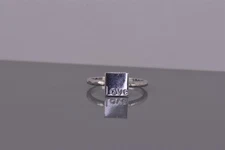 WTJ Sterling Silver 8mm LOVE Textured Band Ring 925 Sz: 7