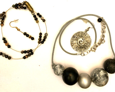A Little Different Black Necklace  Choker & Earring Set, variations
