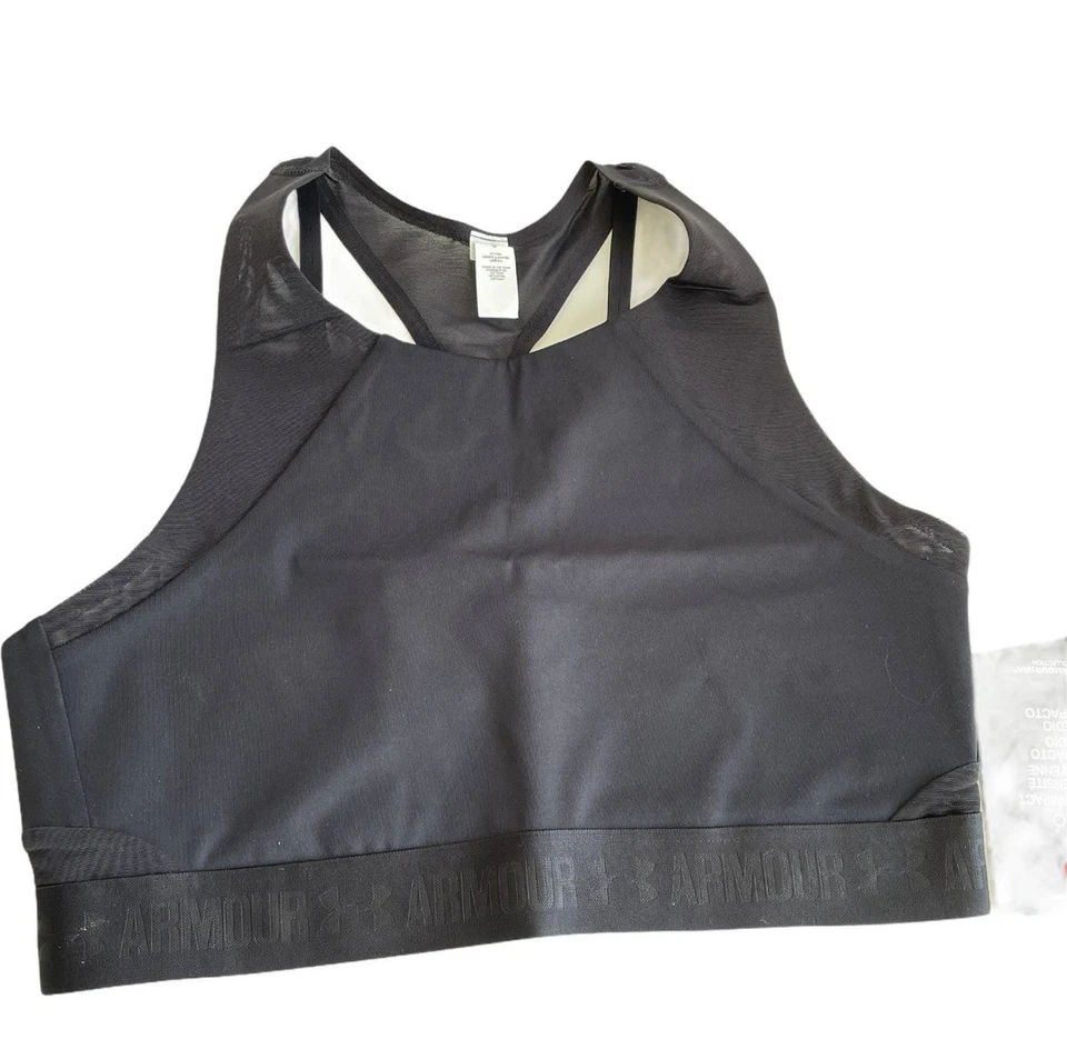 Sujetador deportivo Under Armour para mujer pequeño con tiras malla espalda atlético gimnasio entrenamiento Foto 3 de 4