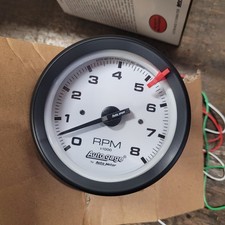 Auto Meter 2303 Tachometer Gauge Auto Gage 0-8000 Rpm 3-34 Blackwhite New