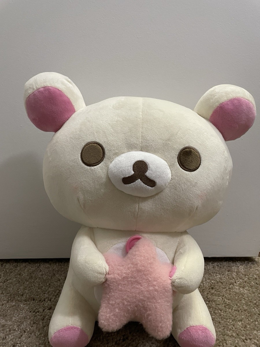 Round1 Exclusive Rilakkuma San-x Co. 16in Korilakkuma With Pink