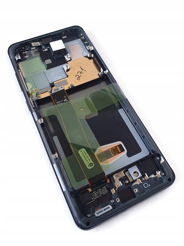 NEU Original LCD Display Digitizer mit Rahmen Samsung Galaxy S20 Ultra, schwarz - Zdjęcie 2 z 2