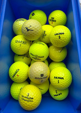 25 Gelbe Marken Lakeballs – AAAA/AAA – Qualitätsmix – Preis-Leistung – Gelb