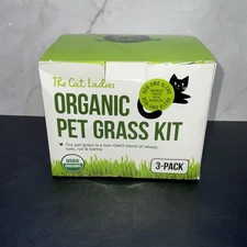 The Cat Ladies Organic Pet Grass Growing Kit For Indoor Cats 