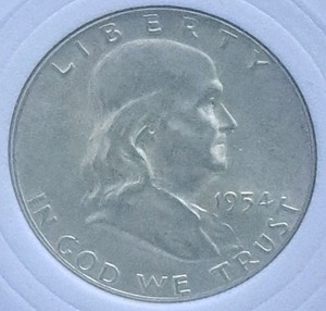 1954 50C Franklin Half Dollar - BB015