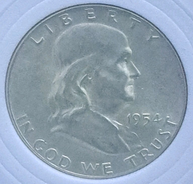 1954 50C Franklin Half Dollar - BB015
