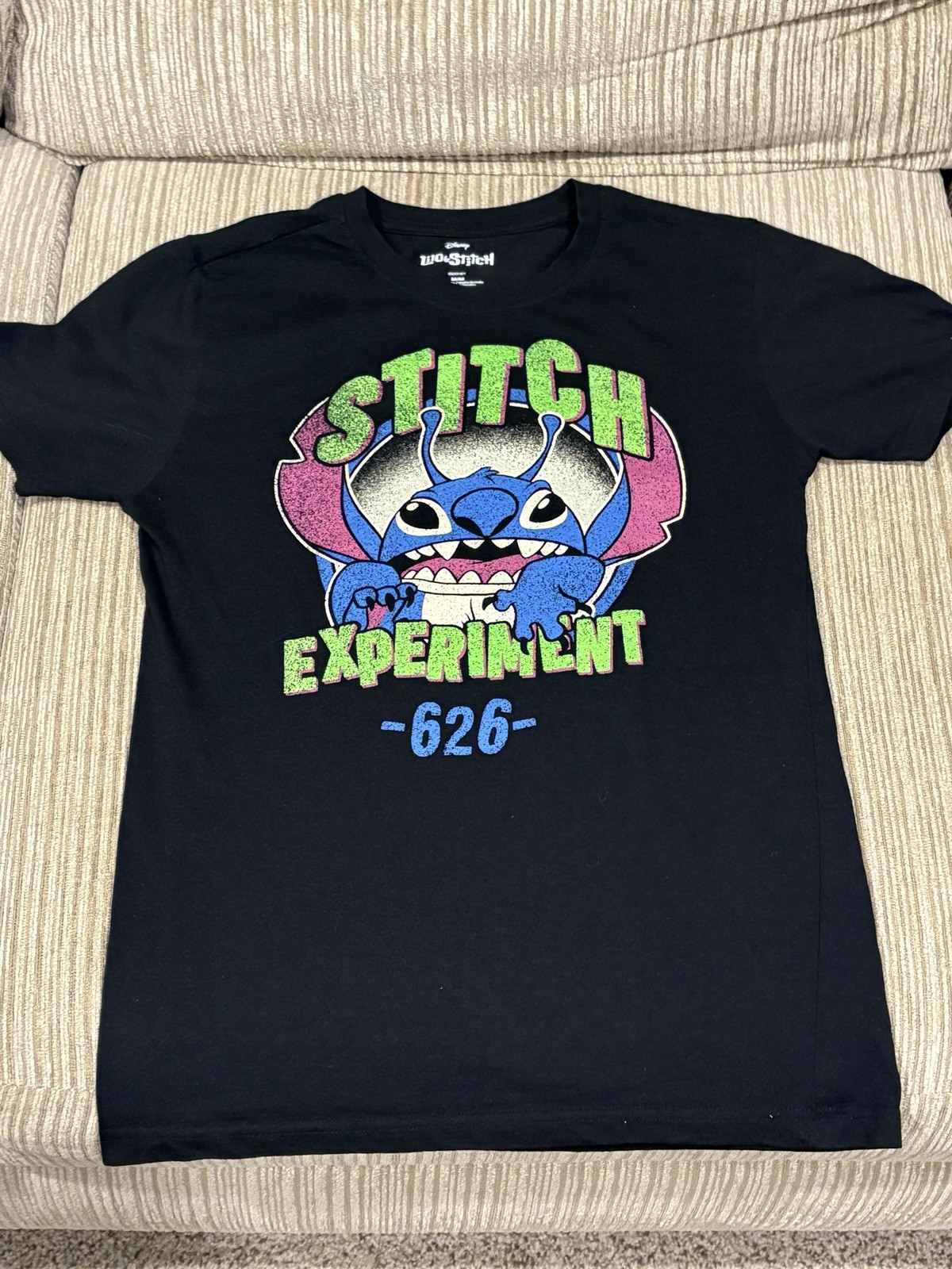 Disney LILO and STITCH Experiment 626 Medium Black shirt