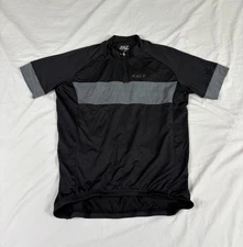 Louis Garneau Mens Black Cycling Polo Jersey Size L