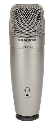 SAMSON C01U Pro USB Large Diaphragm Studio Condenser Microphone Mic+Tripod Stand