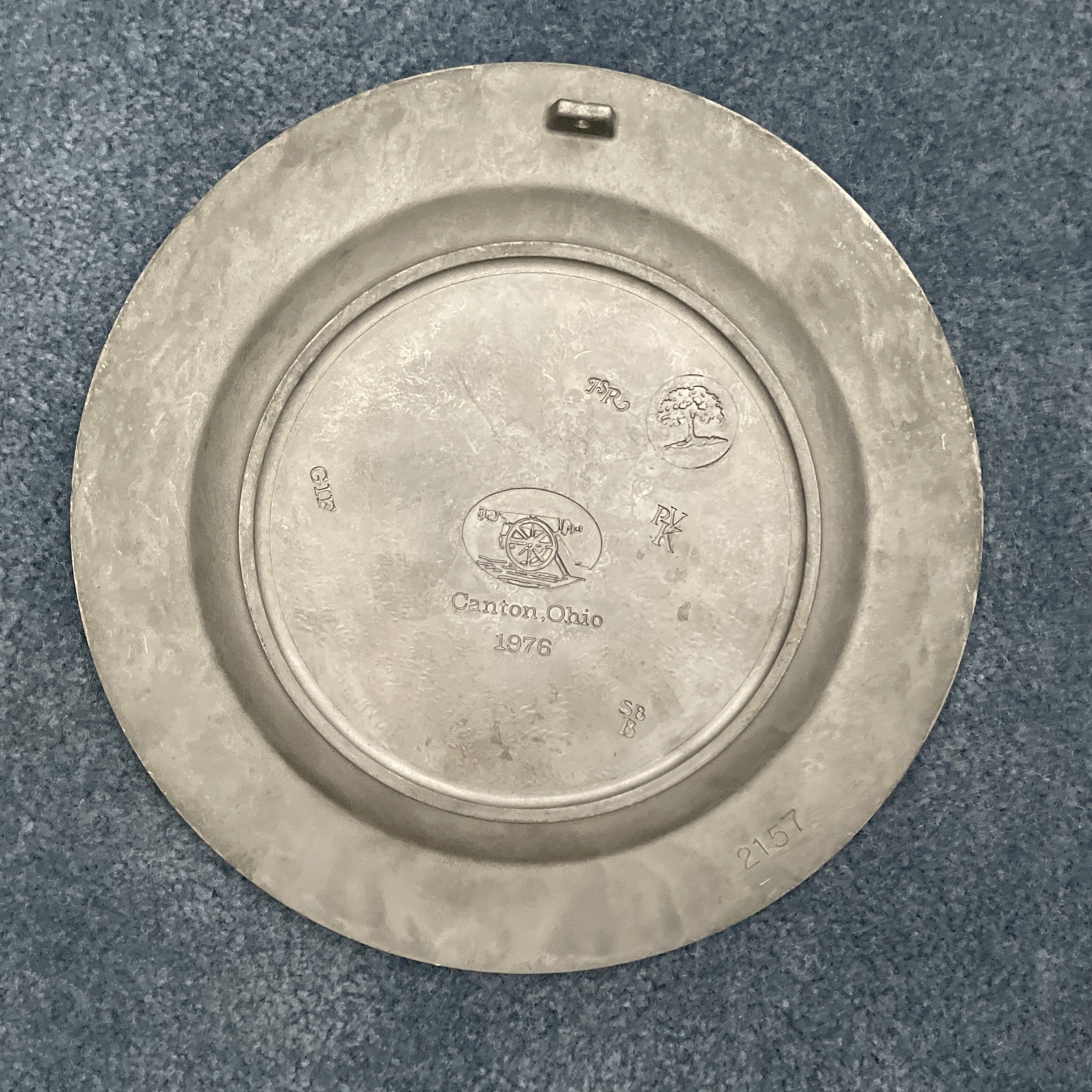 The Great American Revolution 1776 ~ Set of 6 Pewter Plates ~ Canton Ohio 1973