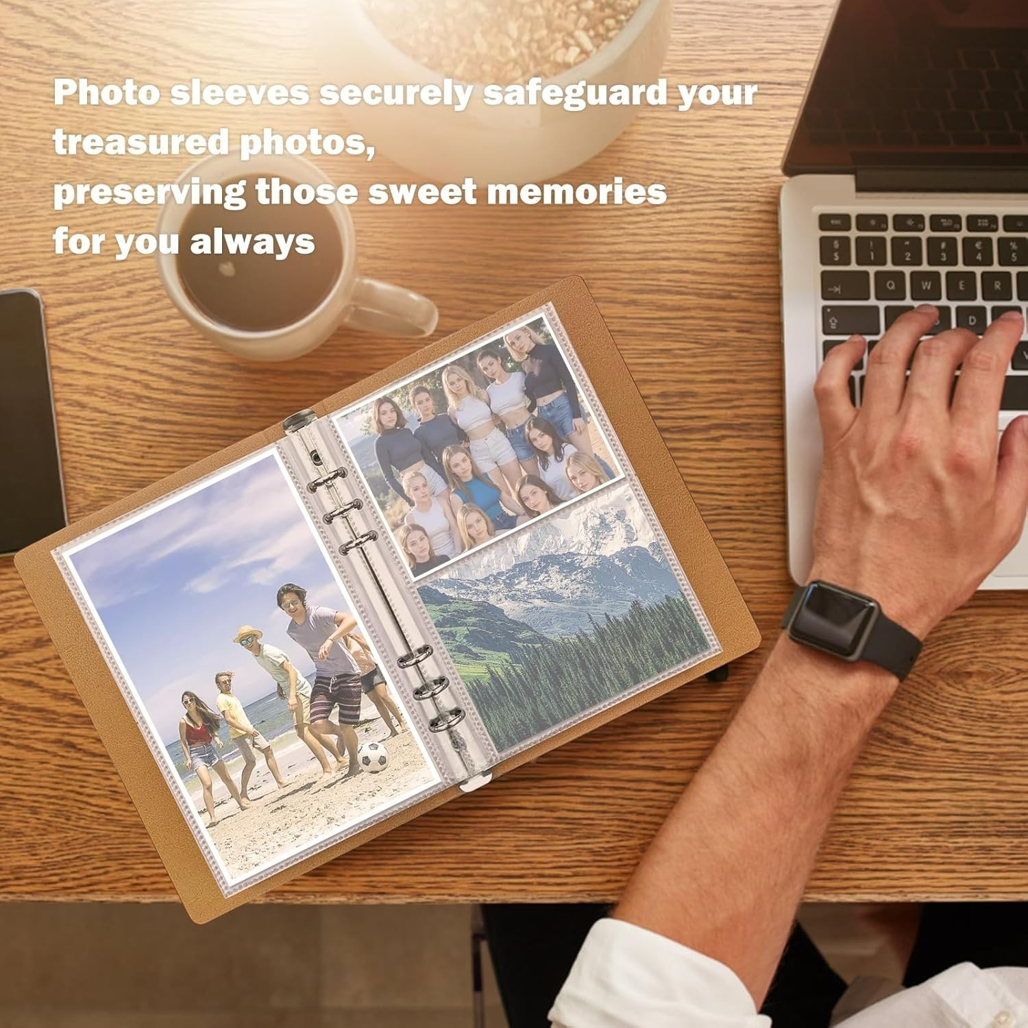 Durable Refillable Contact Book with Alphabetical Tabs & Pen for Home & Office