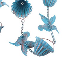 .Rain Chain Metal 7.5ft Bird Shape Easy To Install Gutters Rain Catcher Chain
