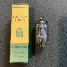 Amperex 12AX7 ECC83 Long Plate Tube mC6 Foil D-Get Bugle Boy 12AX7A B339 7025 D