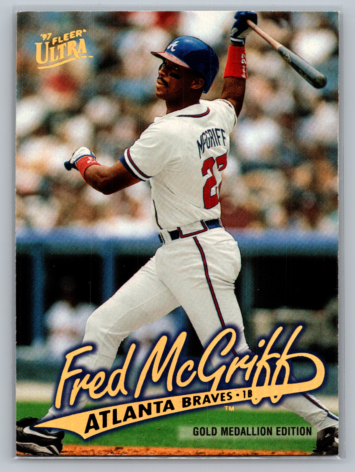 1997 Fleer Ultra Gold Medallion Edition #G158  Fred McGriff HOF