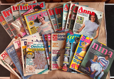 27 HEFTE BURDA NINA ANNE INGRID SANDRA STRICKEN HÄKELN SCHNEIDEN ALLE 80ER JAHRE