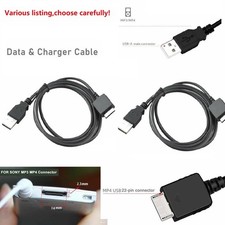 Sync Data USB Cord Cable Charger For Sony Walkman NW-A40 NW-A45 NW-S13 NW-S14