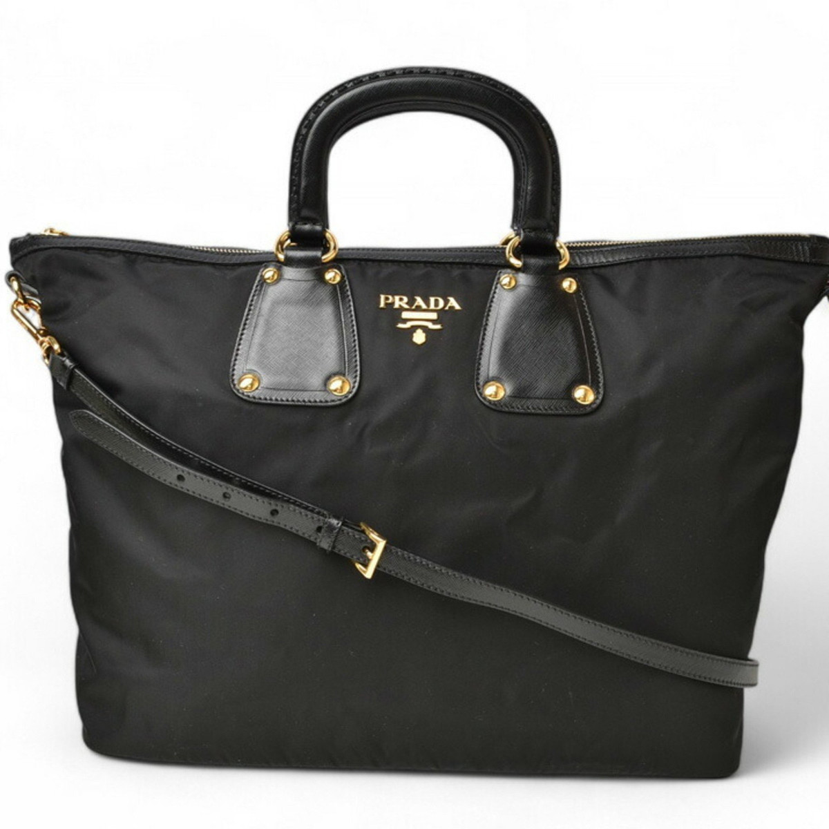 Prada handbag shoulder bag 2way PRADA TESSUTO nylon black Prada handbag shoulder bag 2way PRADA TESSUTO nylon black