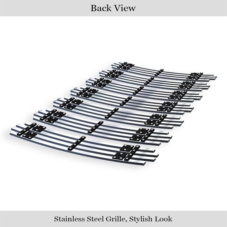 Compatível com grade de tarugo estilo vertical de aço inoxidável Jeep Wrangler JK 2007-2018 - Imagem 3 de 4
