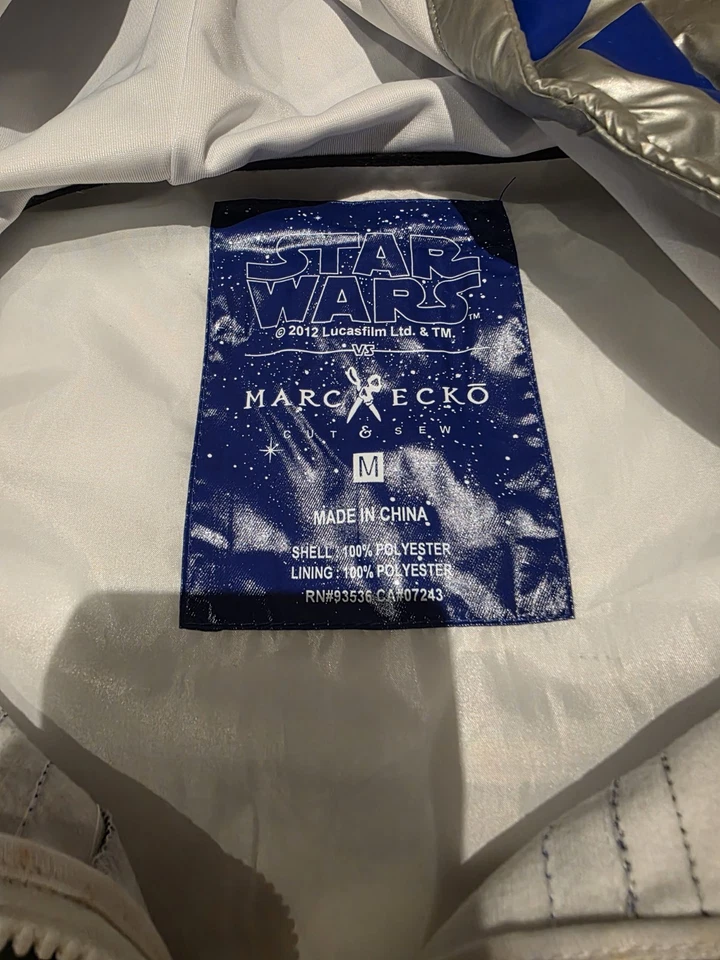Marc Ecko Star Wars R2-D2 Zip Up Hoodie Jacket Size Medium NWT - Image 3 of 4