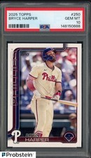 2025 Topps #250 Bryce Harper Philadelphia Phillies PSA 10 GEM MINT