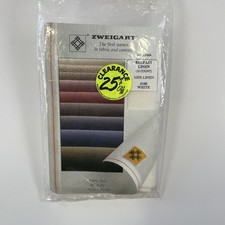 Zweigart 32ct Belfast Linen Cross Stitch Fabric 18" x 21" White