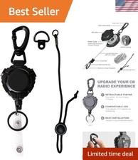 CB Mic Holder Retractable Microphone Keeper Heavy Duty CB Radio Retractable H...