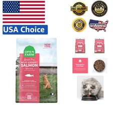 Grain Free High-Protein Cat Food with Non-GMO Ingredients - Salmon Flavor, 4lb