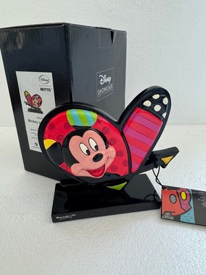  Disney Romero Britto Mickey Minnie Heart Figurine * NEW *