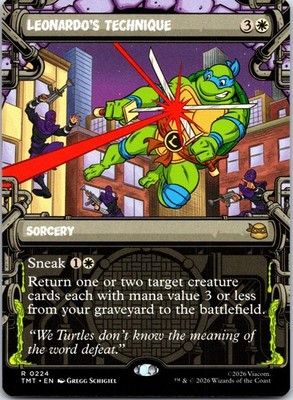 Leonardo's Technique (Showcase) 0224 Teenage Mutant Ninja Turtles  NM