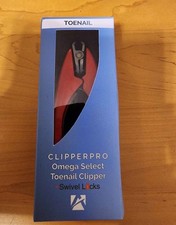 Clipperpro Omega Select Swivel Locks Toe Nail Clipper Red Metal