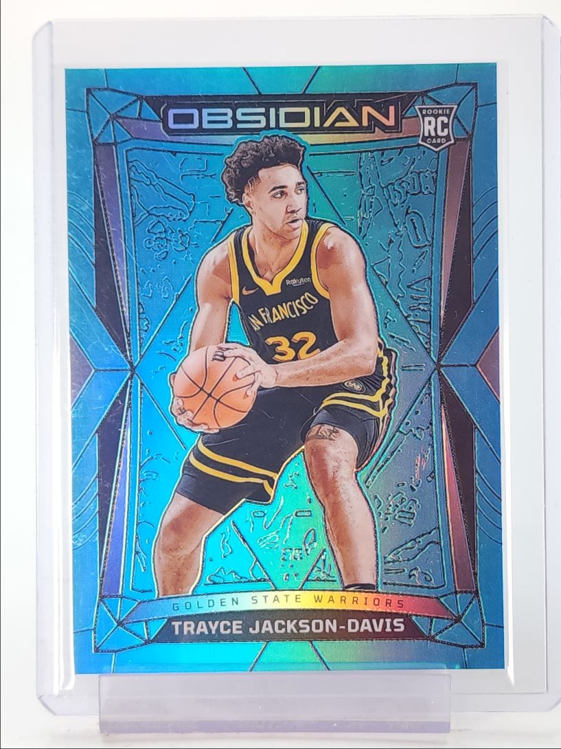 TRAYCE JACKSON-DAVIS 2023-24 OBSIDIAN ROOKIE FOTL BLUE FLOOD RC /16 Q4787