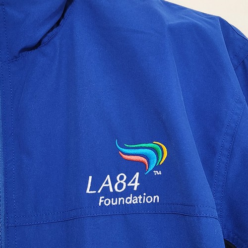 Chaqueta base LA84 Los Angeles Sport Tek cortavientos grande azul nueva con etiquetas - Imagen 12 de 15